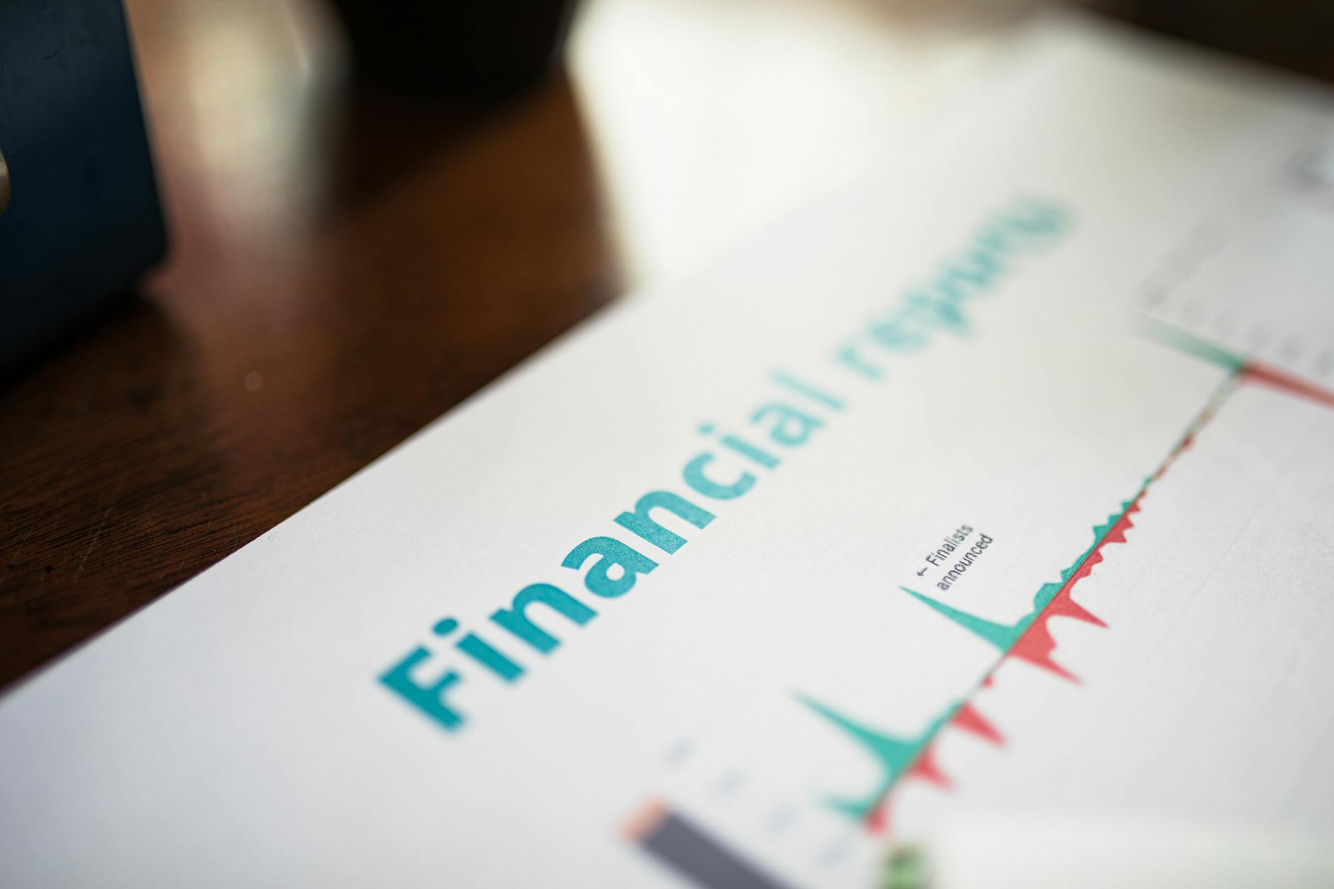 Financial charts and graphs showing market data trends on computer screen