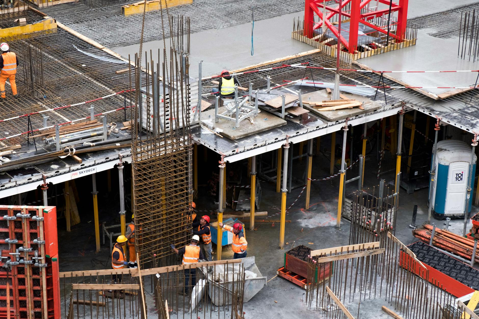 Commercial restaurant building under construction
