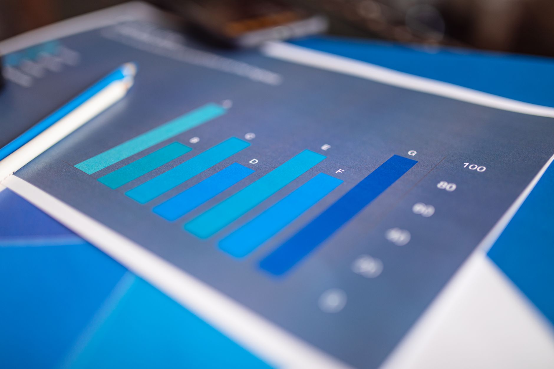 Close-up of financial charts showing rising credit stress indicators and loan data trends