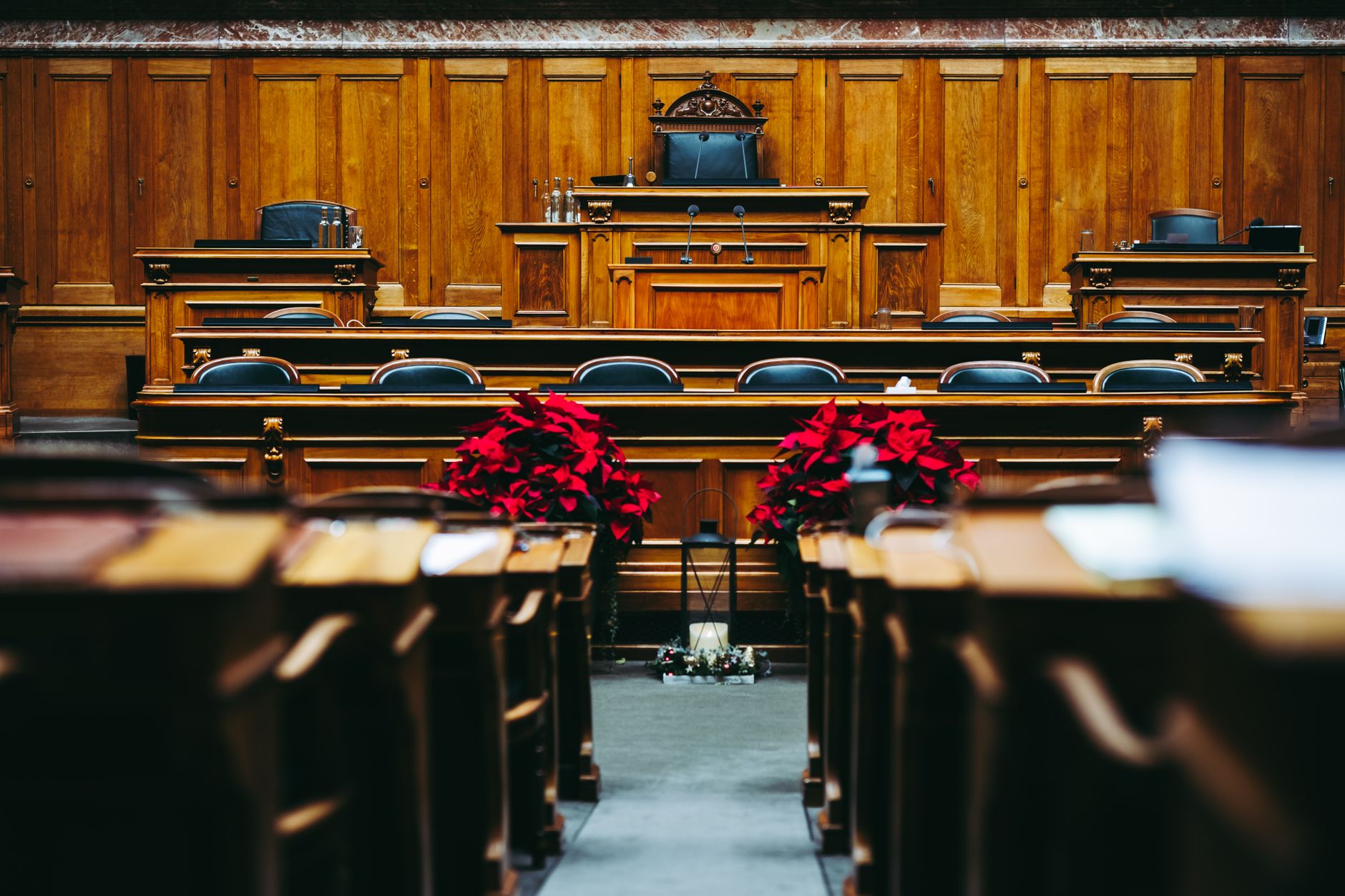 Interior of a courtroom representing legal proceedings around worker classification lawsuits
