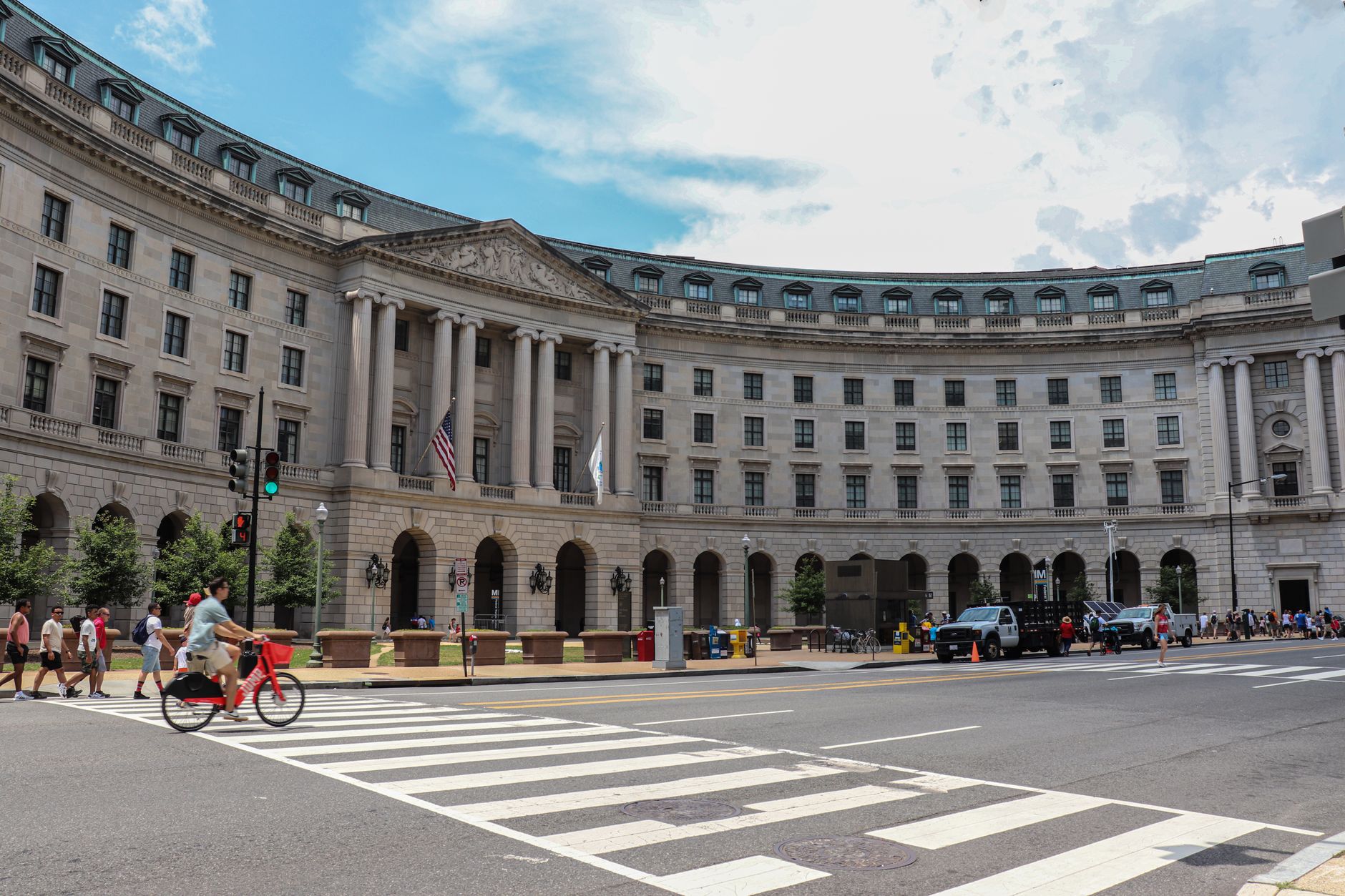 Aerial view of the Pentagon building in Washington D.C.