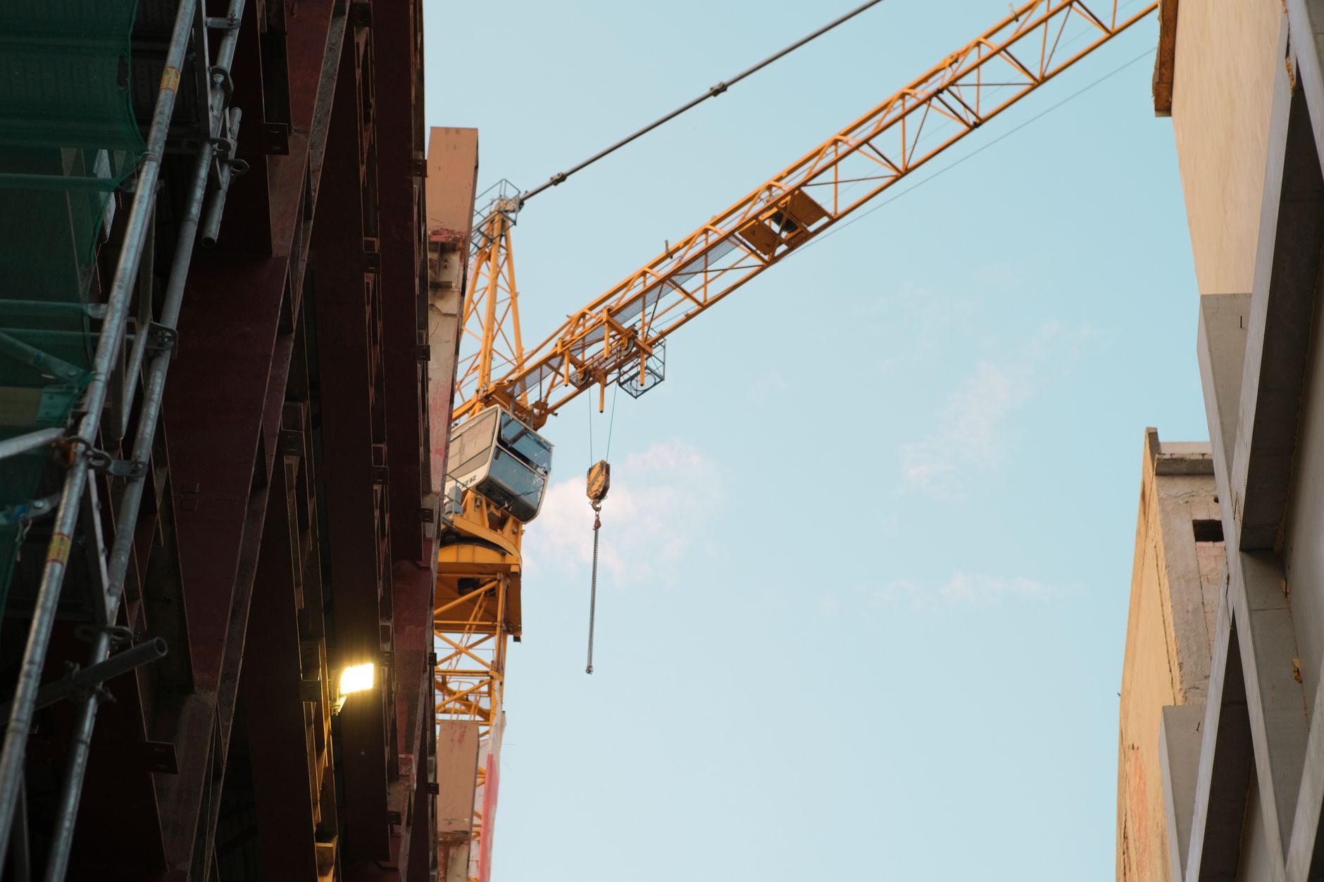 Commercial construction or renovation site representing value-add properties seeking bridge financing